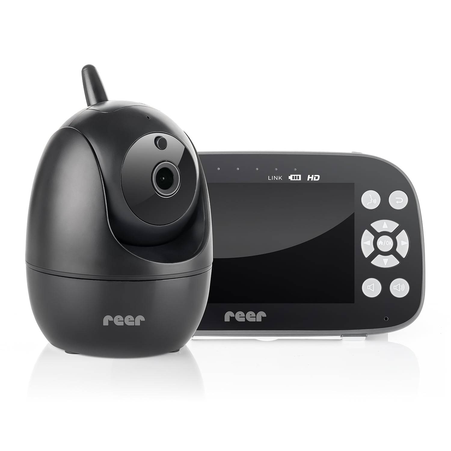Reer - BabyCam Pro HD Move - Black/Grey - 19.5 x 11 x 12.5 cm