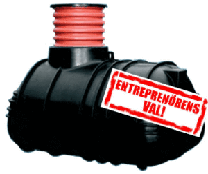 Wavin Slamavskiljare 2000L PE inkl pump