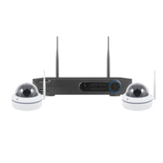 ESP 4 Channel Full HD 4TB Wire Free CCTV System, 2 White Dome Cameras