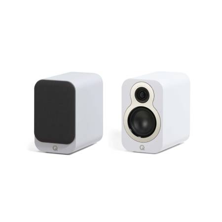 Q Acoustics 3010c stativhögtalare, mattvit