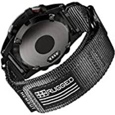 Armband für Garmin,Uhrenarmband Kompatibel mit Garmin superrobustes Nylon-Sportarmband für fēnix/Forerunner/Vivoactive/Approach/MARQ/quatix/D2 Series robustes Ersatzband für Männer