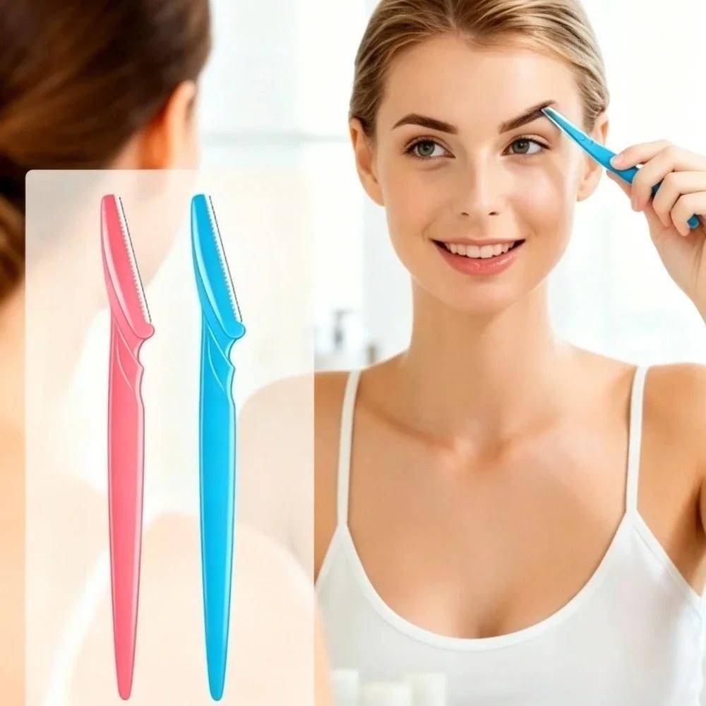 3Pcs Eyebrow Trimmer Kit Safe Eye Brow Face Body Epilation Hair Removal Shaver Blades Eyebrows Shaping Knife Makeup Beauty Tools