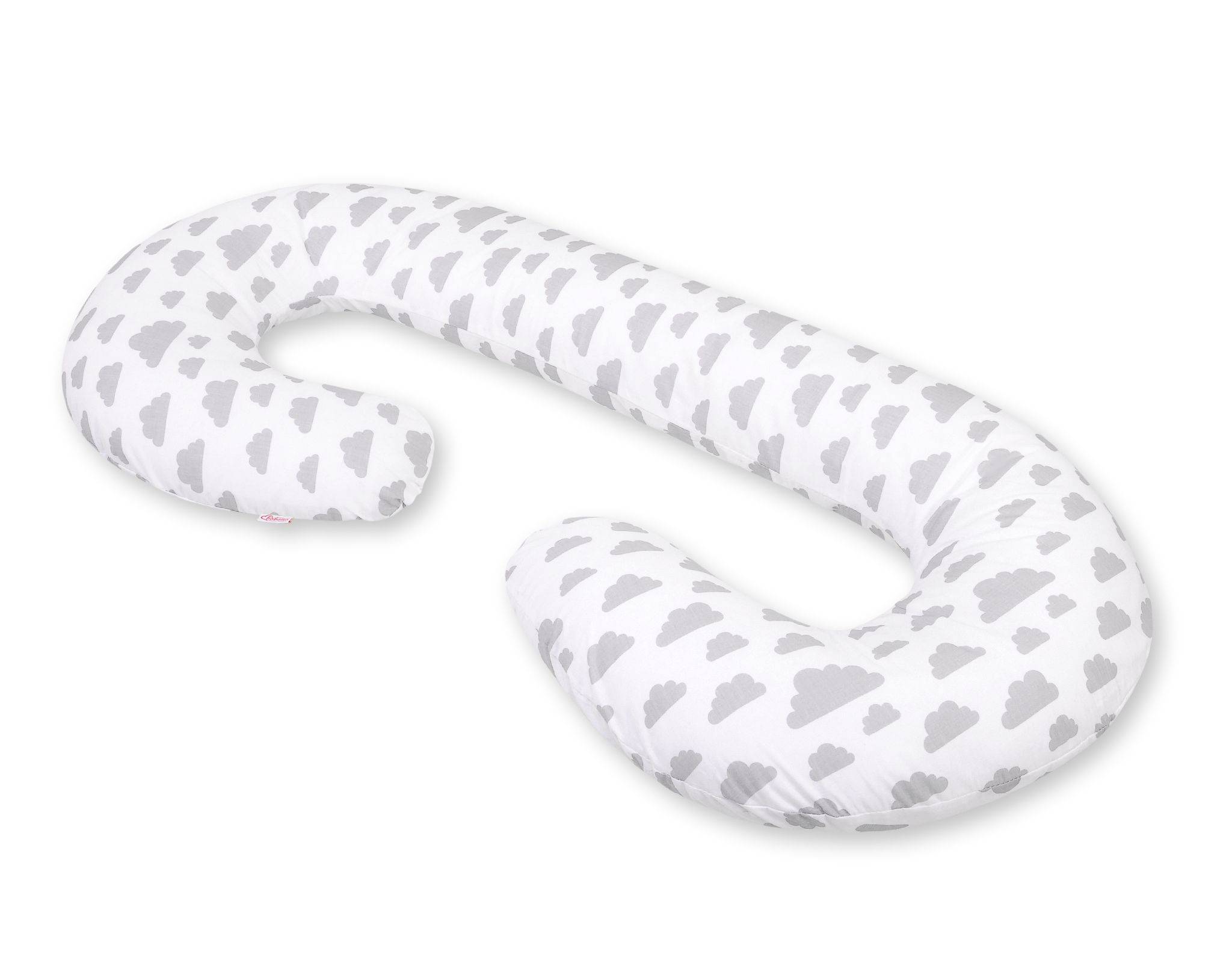 Pregnancy pillow type C removable cover pillow for pregnant women, for breastfeeding - gray clouds