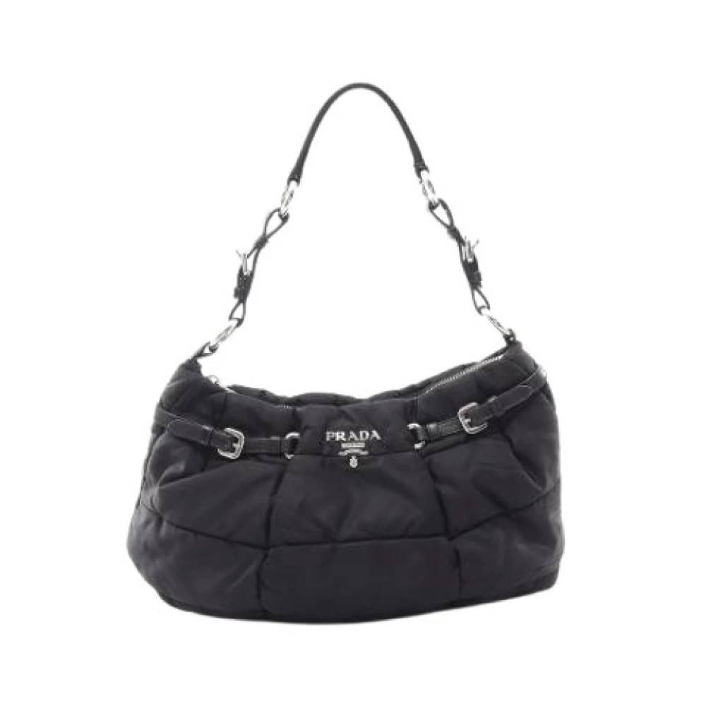 Prada Vintage Pre-owned Nylon Skuldertaske - Vintage - Dame - Sort - ONE SIZE - Uld