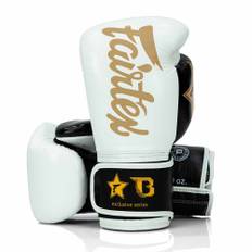 Fairtex boksehandsker "FXB V2" White/Black/Gold 16 oz