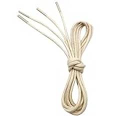 VSUDO Runda Vaxade Skosnören Beige 2.5 mm, Vaxade Skosnören Runda Beige, Vaxade Runda Skoband Beige för Oxford, Kostymskor och Skinnskor (1 Par-Beige-060cm)