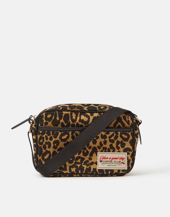 Canvas Crossbody Bag Leopard