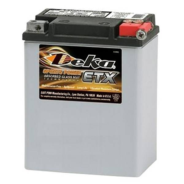 MC Startbatteri AGM DEKA ETX15L 12V 14AH 12V DEKA - aprilia, bmw, cagiva, ducati, gilera, honda, kawasaki, laverda motorcycles, moto guzzi, mz, peugeo