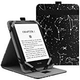 VOVIPO Universellt fodral för 6 tum, 6,8 tum 7 Kindle Paperwhite/colorsoft eReaders, skyddsfodral med handledsrem kompatibel med Kindle/Kobo/Tolino/Pocketook/Sony 6-6,8-7 tum e-bokläsar-stjärnbild