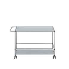 USM - USM Haller 31 Serveringsvogn, USM Matte Silver - Serveringsvogne - Fritz Haller,Paul Schärer - Sølv