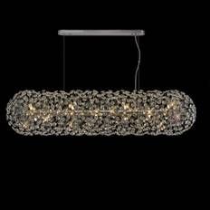 Lumiere Bridestowe EXTRA Crystal 14 Lamp Oblong Linear Pendant in Poli