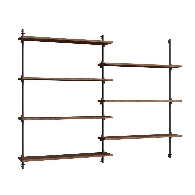 Moebe Wall Shelving Sæt - WS.115.2 Røget eg/Sort