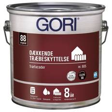 Gori 605 træbeskyttelse 2,5 RAL 9010 dækkende 80605-90100-12