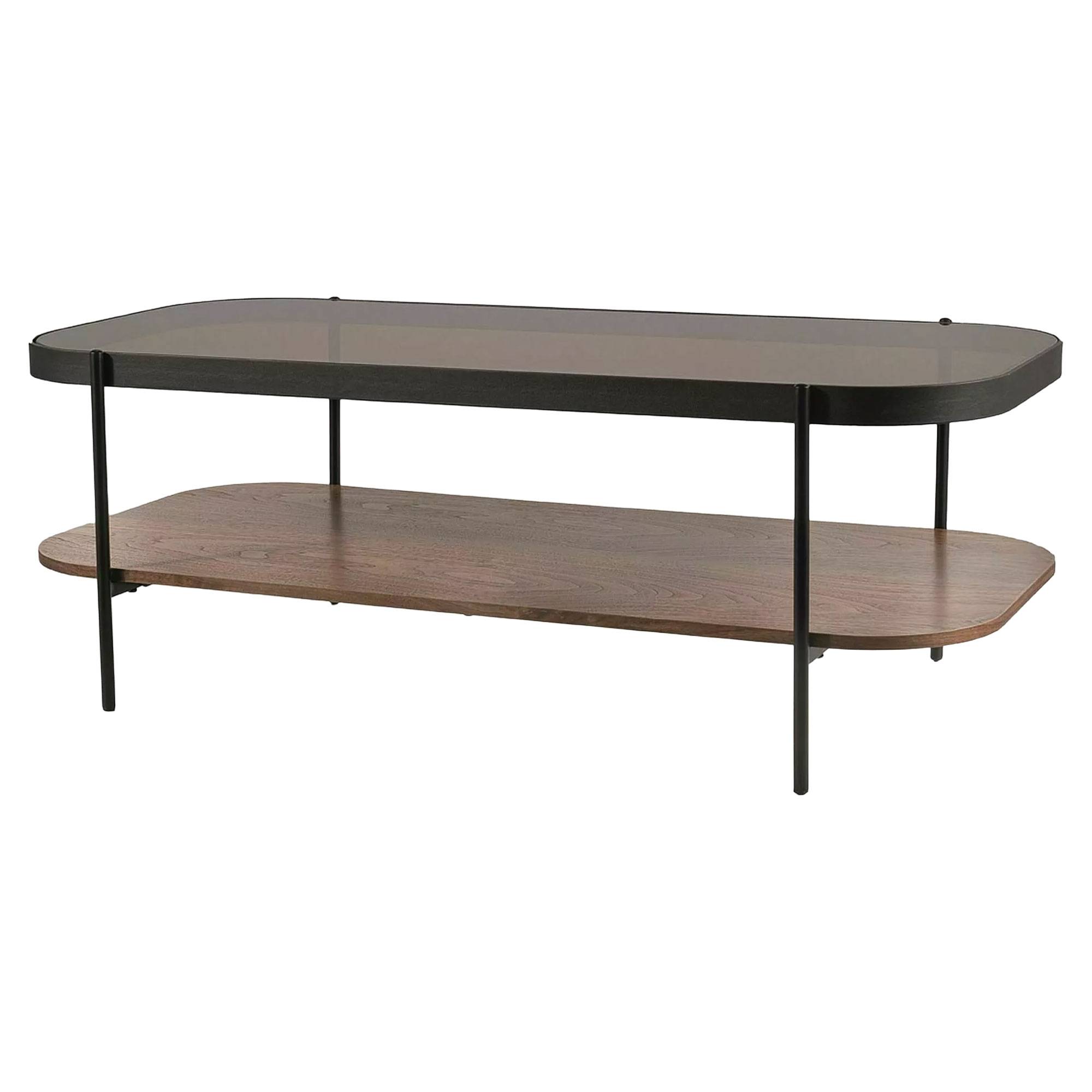 Soffbord Meravi Bärnstensfärgad, Valnöt 120x58 cm