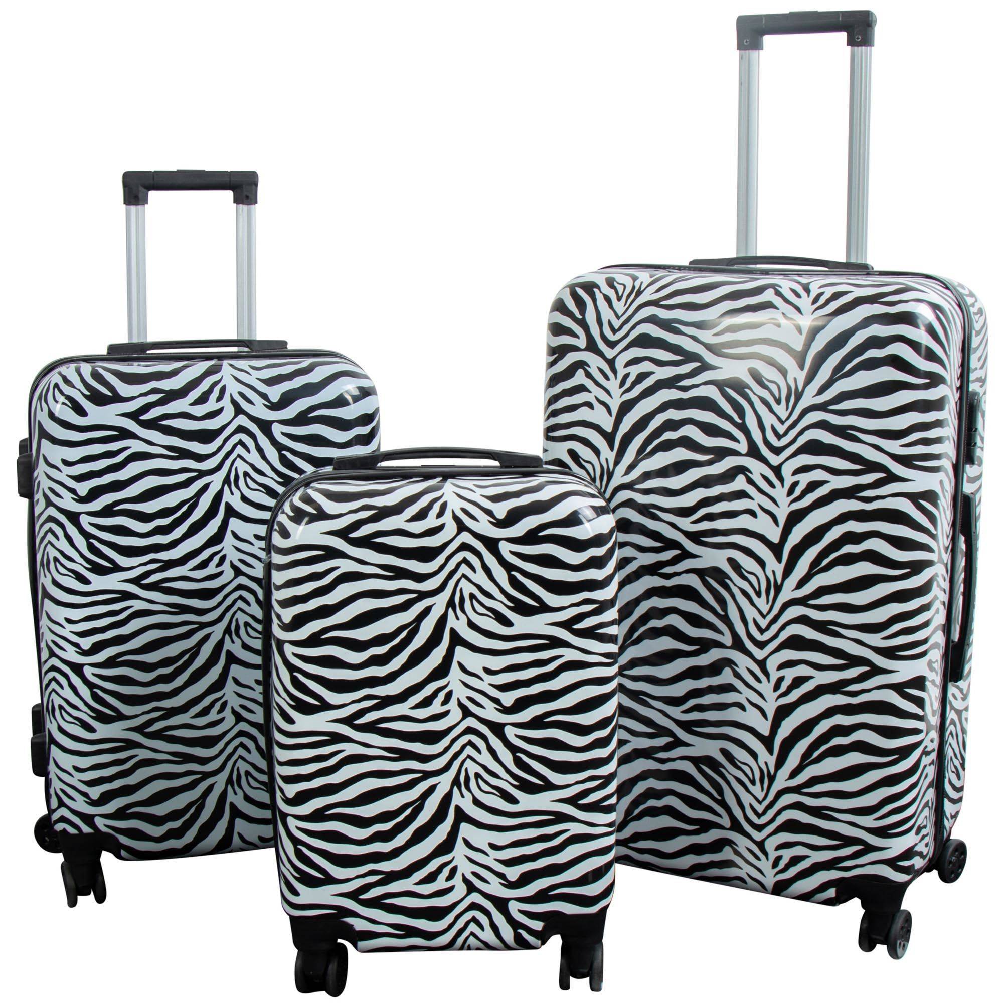 Kuffert - Kuffert med motiv - Zebra striber - Hardcase letvægt kuffert
