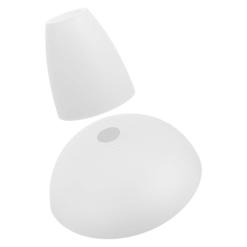 2-pack vita lampskärmar i plast för bords- och golvlampor