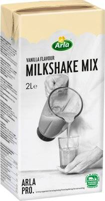 Milkshakemix - 4%, 2 liter. Arla Pro. Kort datum!