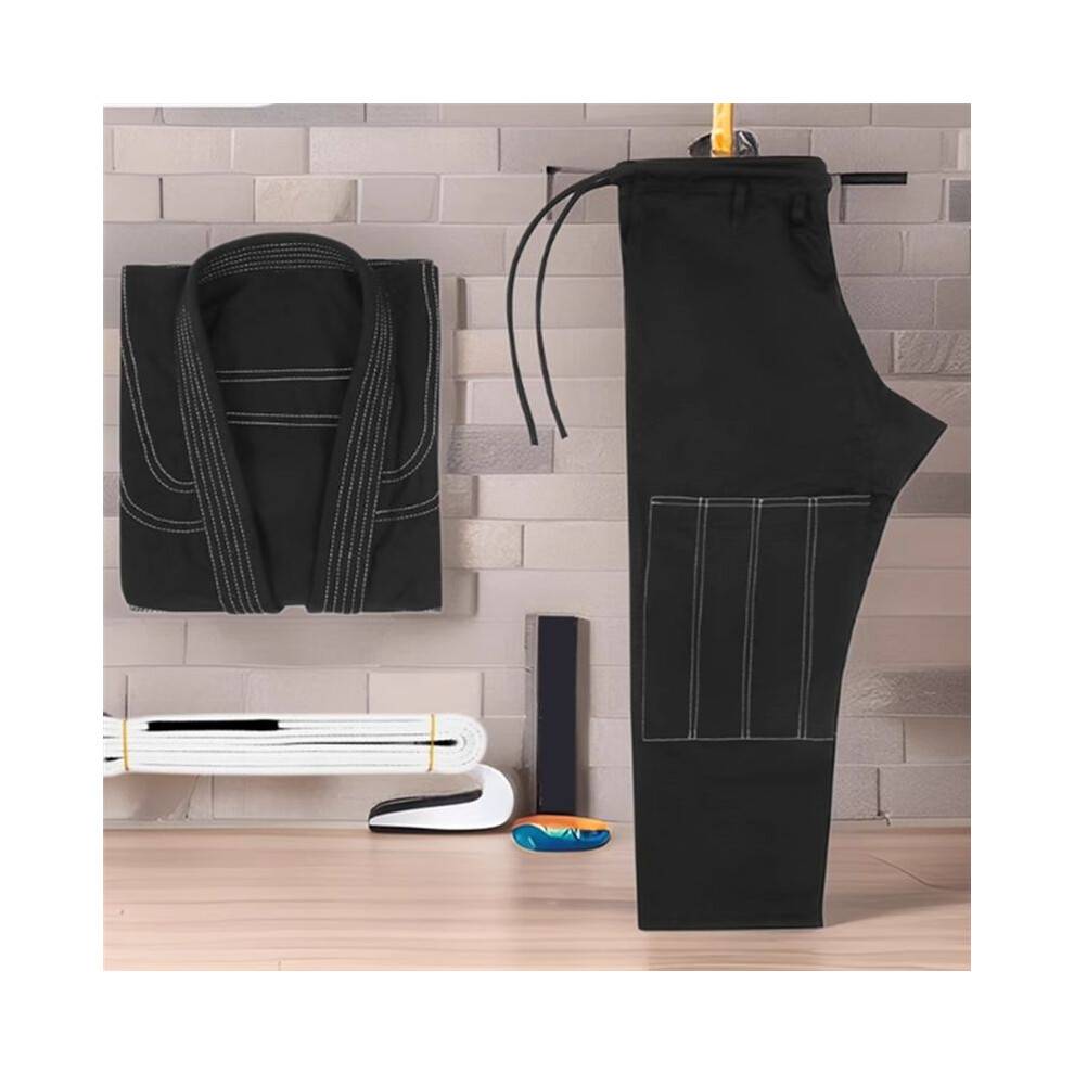 Thin Brazilian Kimono Jiu Jitsu Training Adult BJJ GI MMA Kimonos for Jiu-Jitsu Men Free White Belt 100cm-110cm