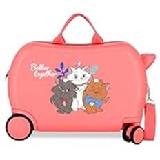 Joumma Disney Nalle Puh kabinväska gul 33 x 50 x 20 cm hård 2 kg sida kombinationslås ABS 2 kg 33 l handbagage, Rosa, Talla única, barnresväska