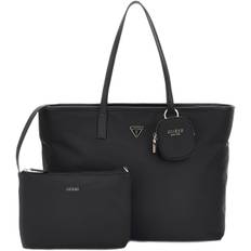 GUESS Zamira Luxury Satchel Dam Stl. - Axelremsväskor Från Magasin - Coal Logo (One size)