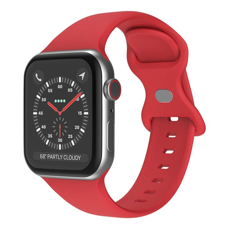 Apple Watch 42/44/46/49mm Klockarmband Silikon - Röd