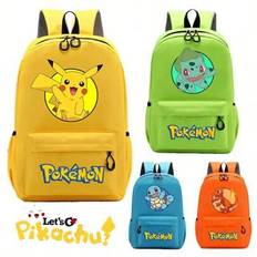 Back To School 2025 3D Print Pikachu Pokemon Backpack Unisex Large Capacity Colorful Cartoon Anime School Bag Fashion Bookbag - Multicolor