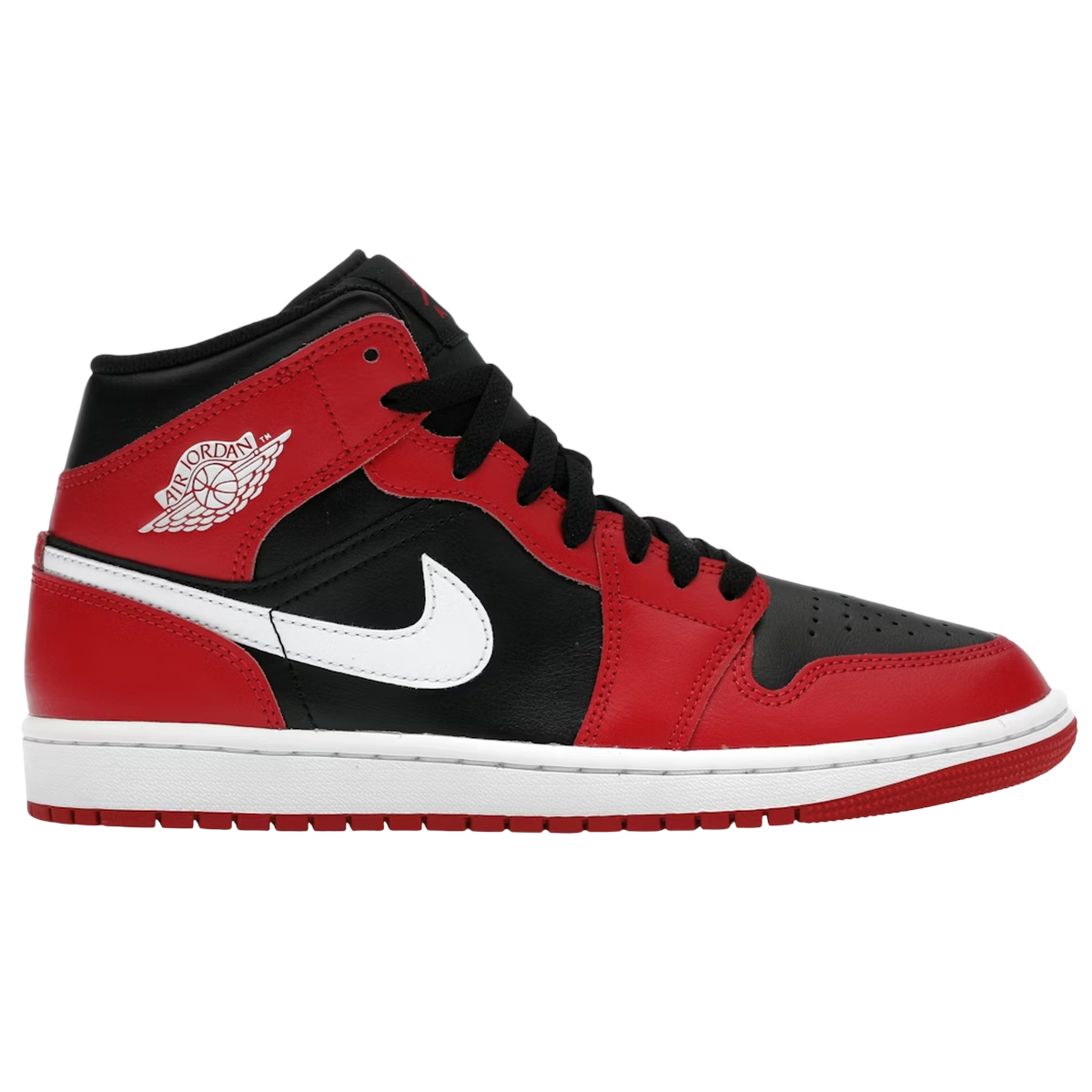 Air Jordan 1 Mid Gym Red Black White (2024).