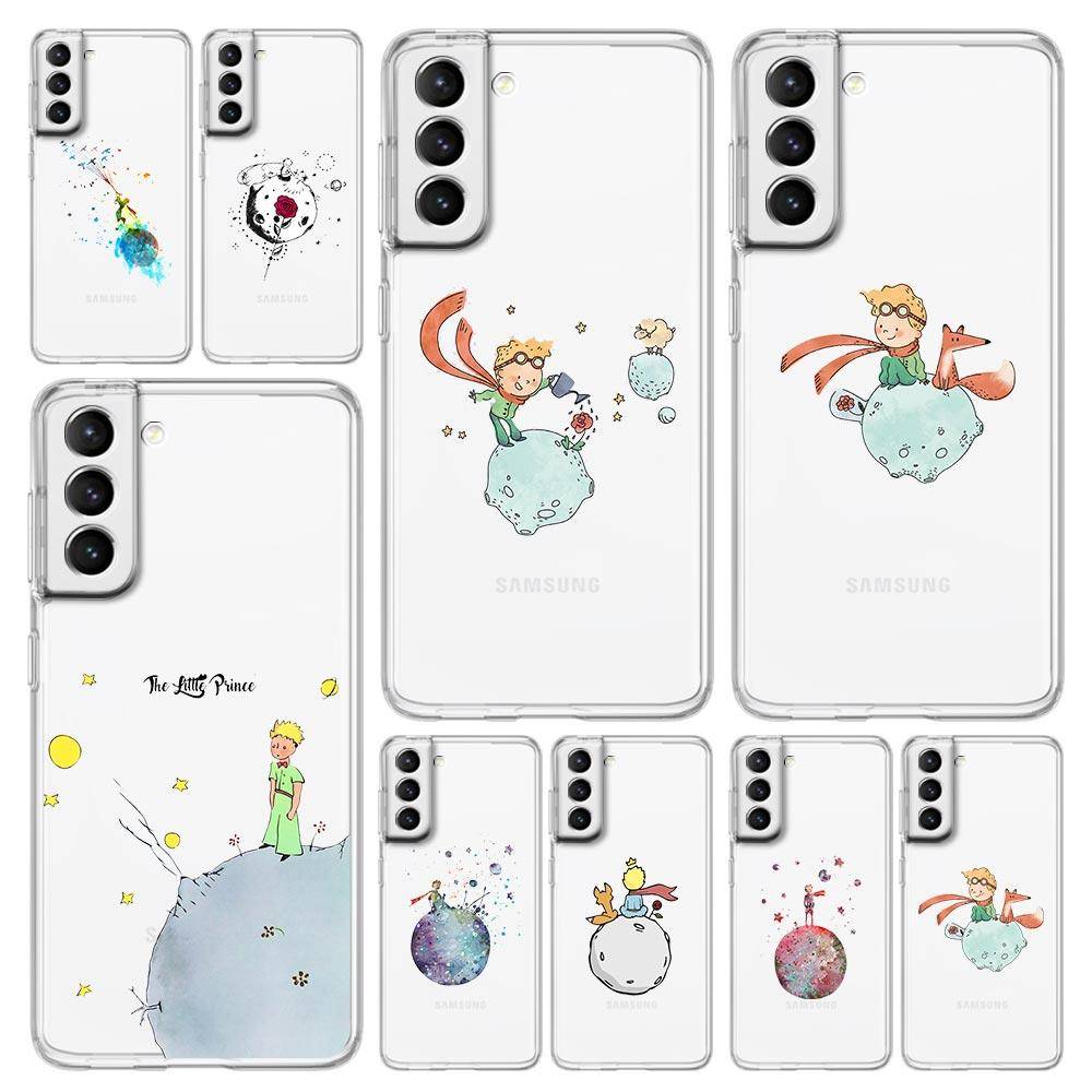Den lille prinsen Sött anime-telefonfodral För Samsung Galaxy S23 S22 S20 FE S21 Ultra 5G S10 S10E S9 S8 Plus Note 10 20 Mjukt skal
