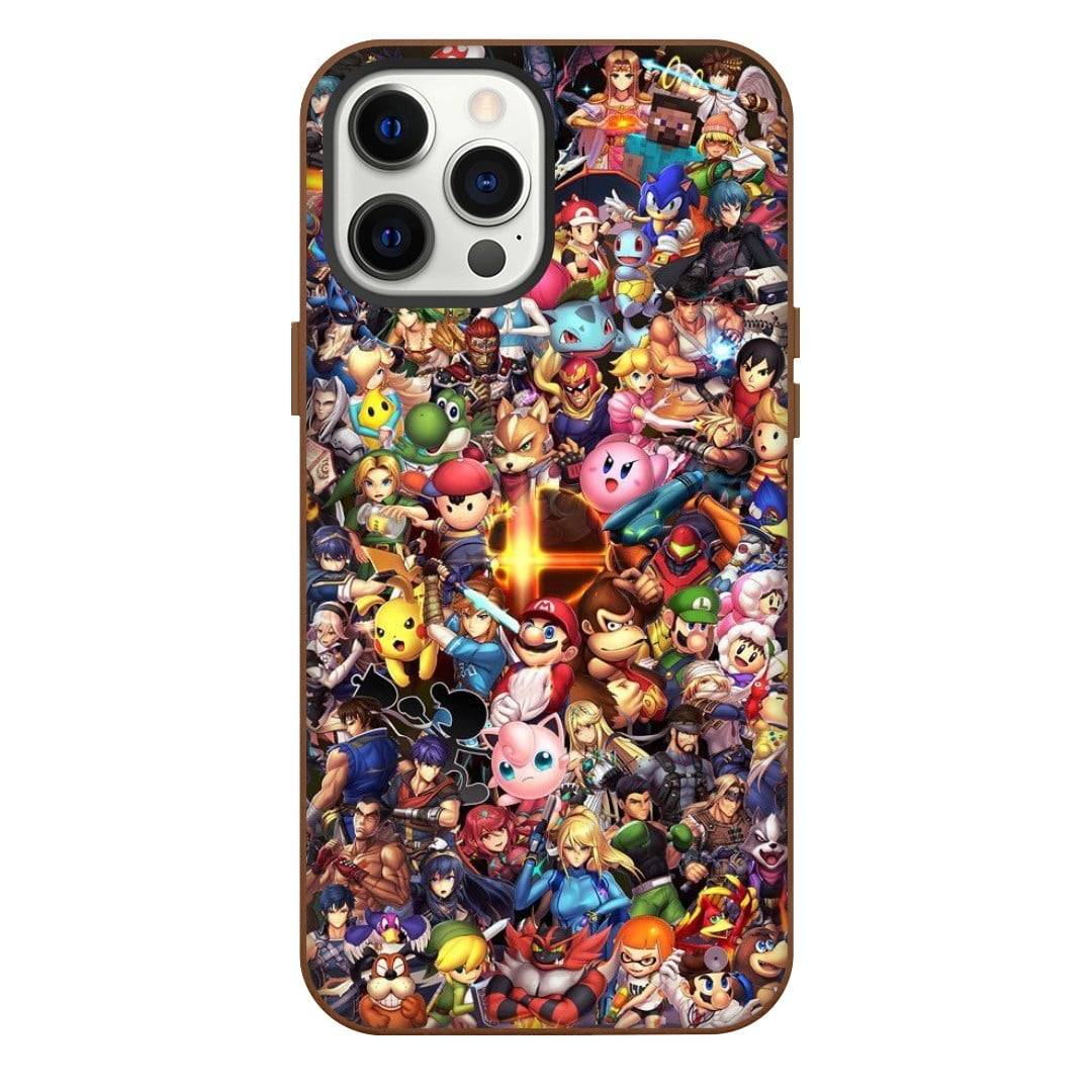 Super Smash Bros Phone Case For iPhone Samsung Galaxy Pixel OnePlus Vivo Xiaomi Asus Sony Motorola Nokia - Super Smash Bros Characters Portrait Collage Poster.