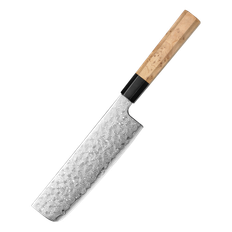 Ao bōzu | Nakiri 180 mm | Japansk grøntsagskniv | Blue 2 / Aogami 2 & Damaskus49