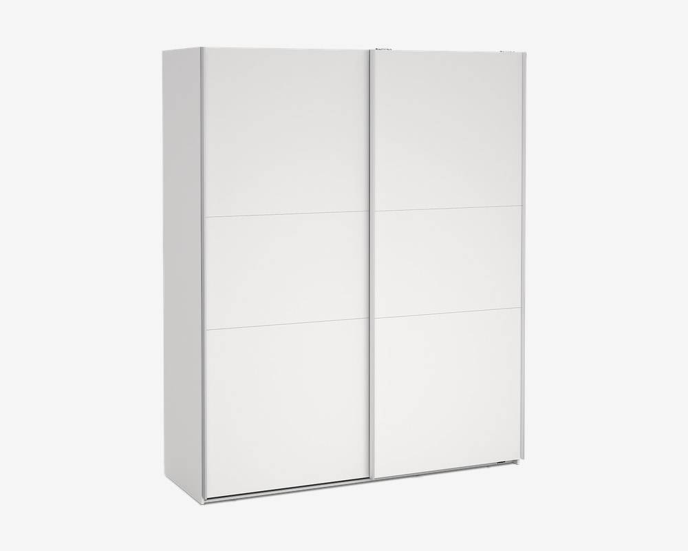 Garderobeskab Case hvid B. 179 x H. 221 cm