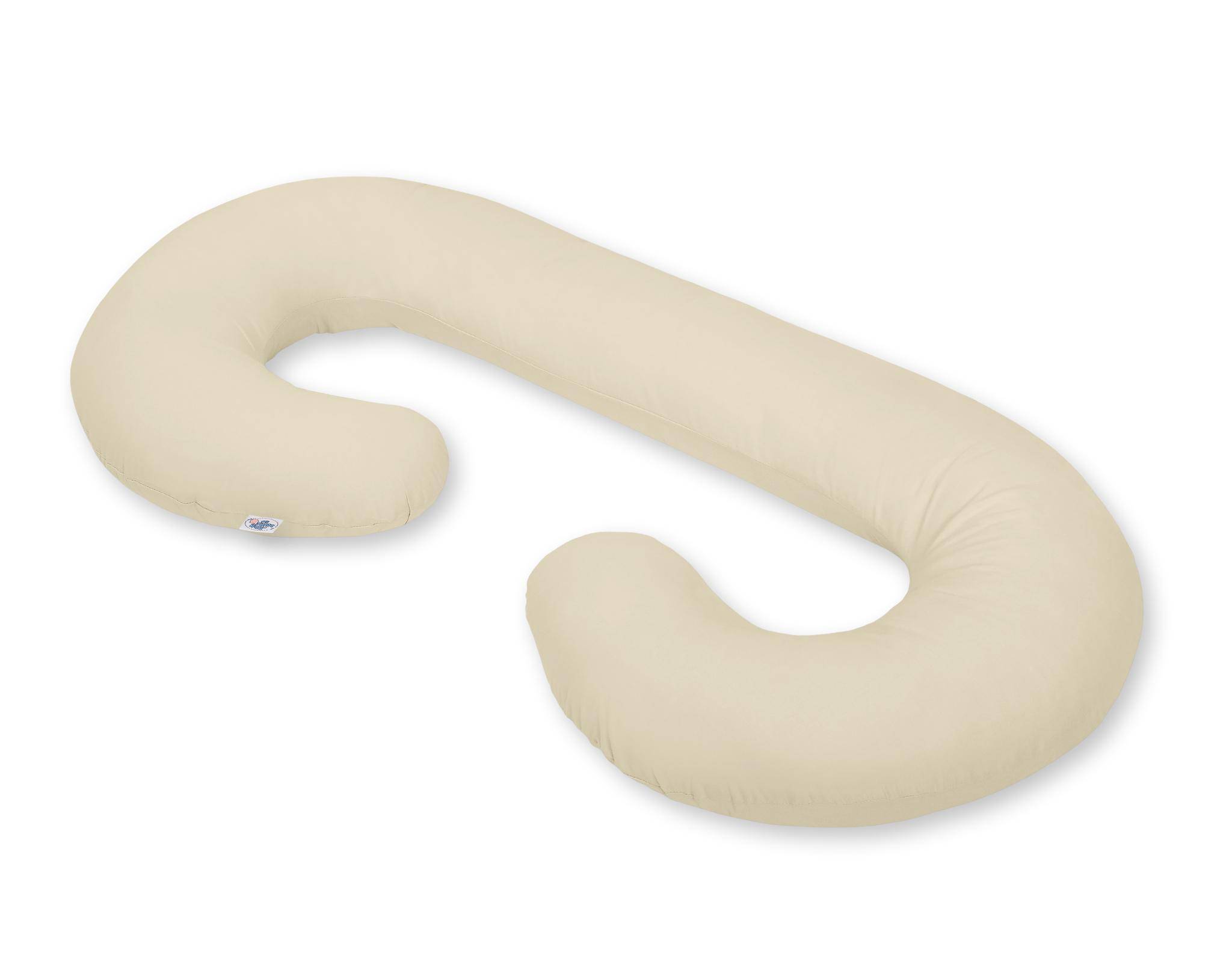Pregnancy pillow type C removable cover pillow for pregnant women, for breastfeeding - beige