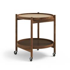 Bølling bakkebord Ø50 - Valnød olie/Beige/Brun