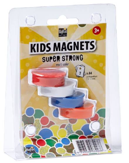 Magneter i farver 4 stk, super stærke