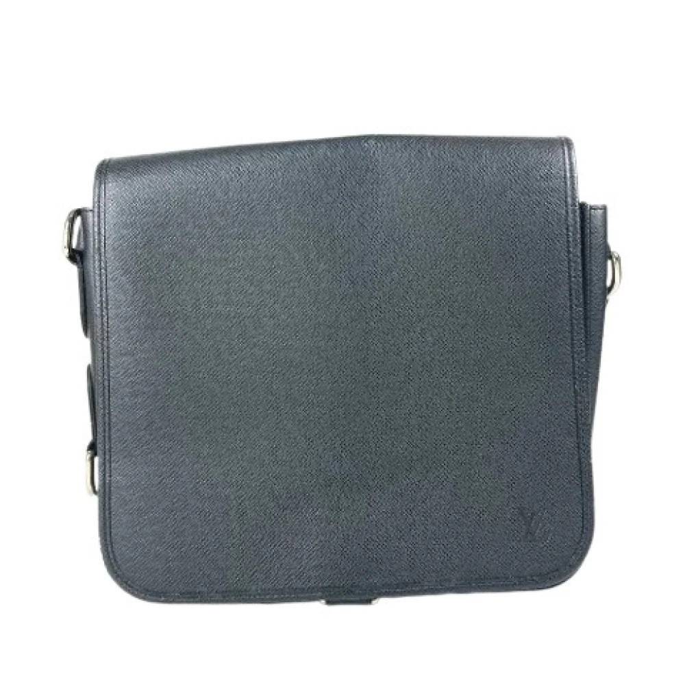 Louis Vuitton Vintage Pre-owned Taiga Læder Skuldertaske - Vintage - unisex - Blå - ONE SIZE - Uld