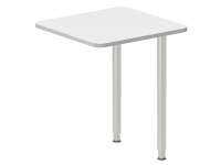 (ComputerSalg) Skrivebord, tilbyg DNA Hvid 1200x600 mm I-ben Hvid