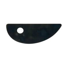 Lerverktyg drejsken Blade 24 Rigid, styvt verktyg av metall för att trimma keramiklera. 11,5×4,5 cm - Svart
