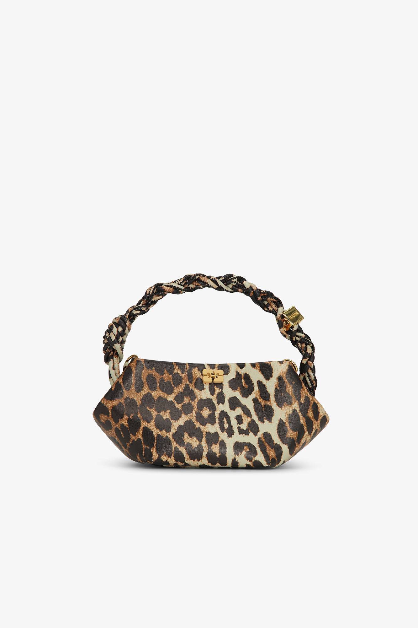 GANNI Leopard mini Bou taske Flerfarvet