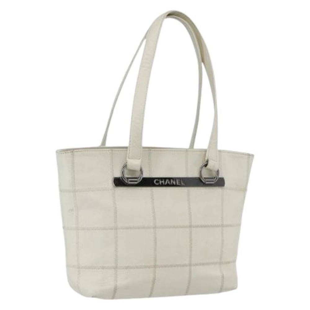 Chanel Vintage Pre-owned Vintage Tote Bag - Vintage - Dame - Hvid - ONE SIZE - Læder