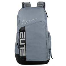 Nikes Elite Pro Basketball Rygsæk Skoletaske Unisex Gym Sport Rejsetaske Sort Sølv