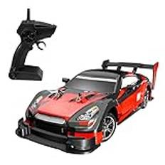 Goolsky RC Drift Car 1/16 2,4 GHz 4WD 40km/h höghastighets racerbil - present till barn RTR röd