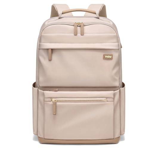 VNINE Rucksack Damen, 15.6 Zoll Laptop Schulrucksack Wasserdicht,Schultasche Teenager Backpack Women Elegant Tagesrucksäcke für Business/Schule/Reisen