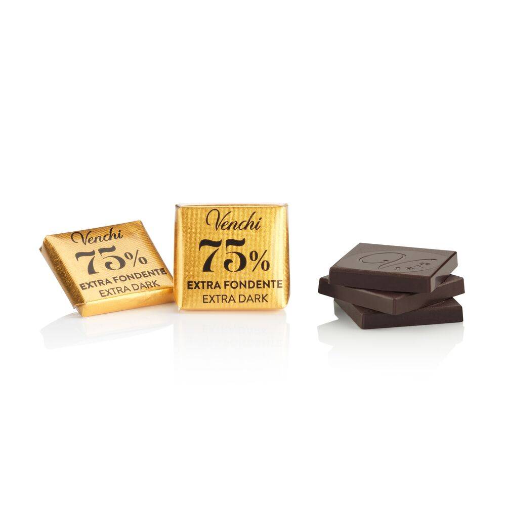 Venchi - Napoletans 75% - Småbitar choklad till espresso - 10x3g