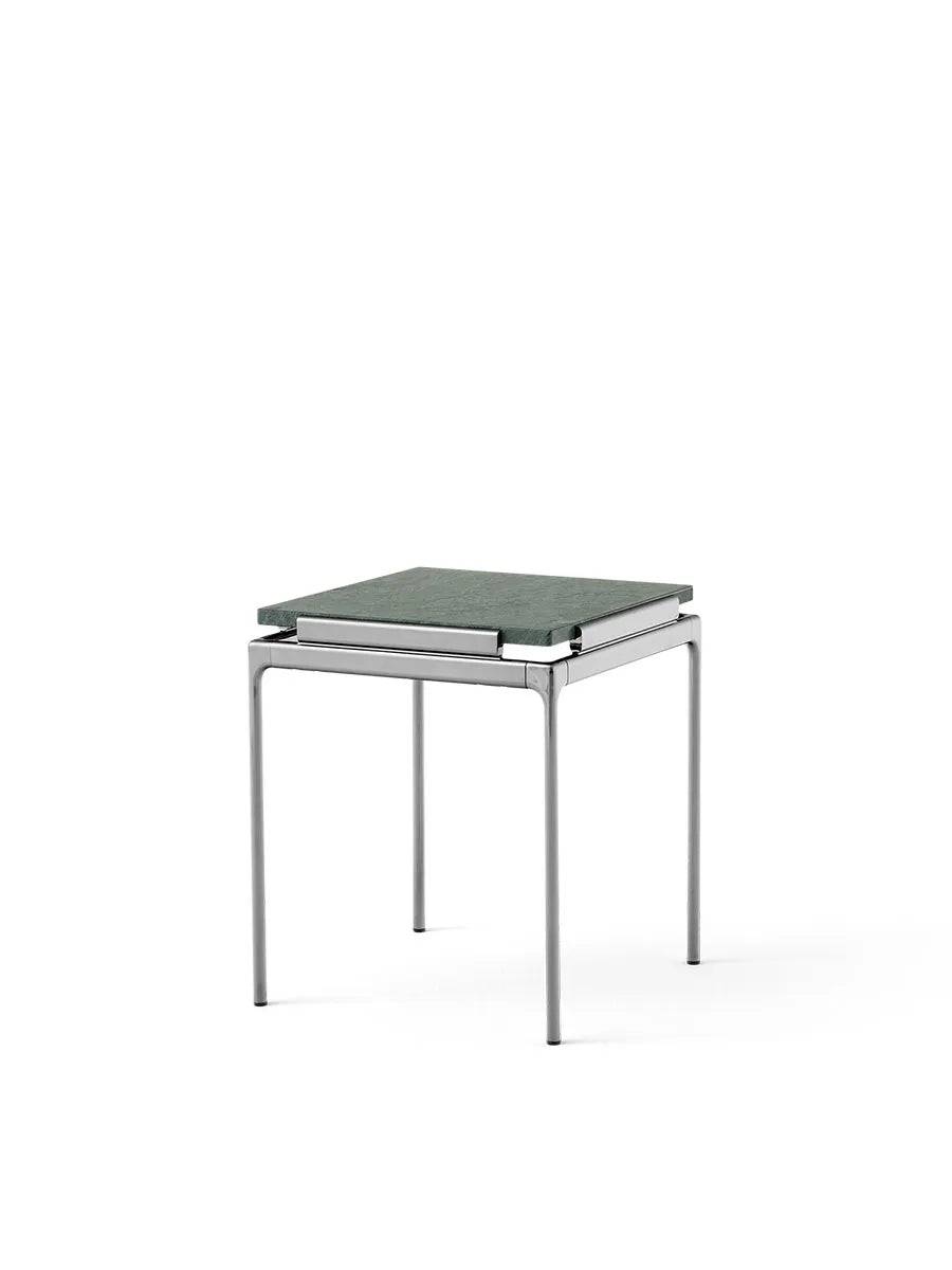 Sett LN11 Sidebord, verde guatemala marble / dark chrome fra &Tradition - Jacobsen Plus