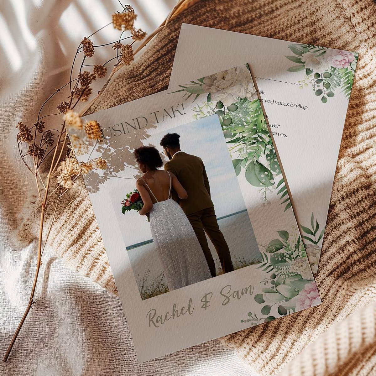 Takkekort Bryllup | Dreamy White