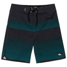 Quiksilver Kid's Surfsilk Scallop 17 Boardshorts Børn størrelse 8 Years farve blå/sort