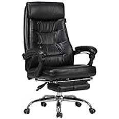 Luxury Boss Chair Big Tall Executive Office Chair, Office Chairs for Home Ergonomic Chair, Ergonomic Office Chair, 360° Rotation, 90°-160° Tilt, PU Leather Swivel Chair,