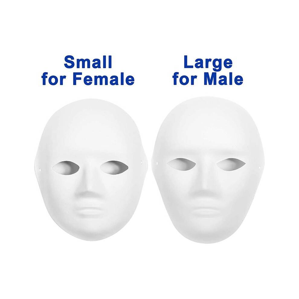 30 Pack 2 Sizes Paper Mache Masks Create Artistic Projects From Wall Decorations To Theater and Halloween Costumes