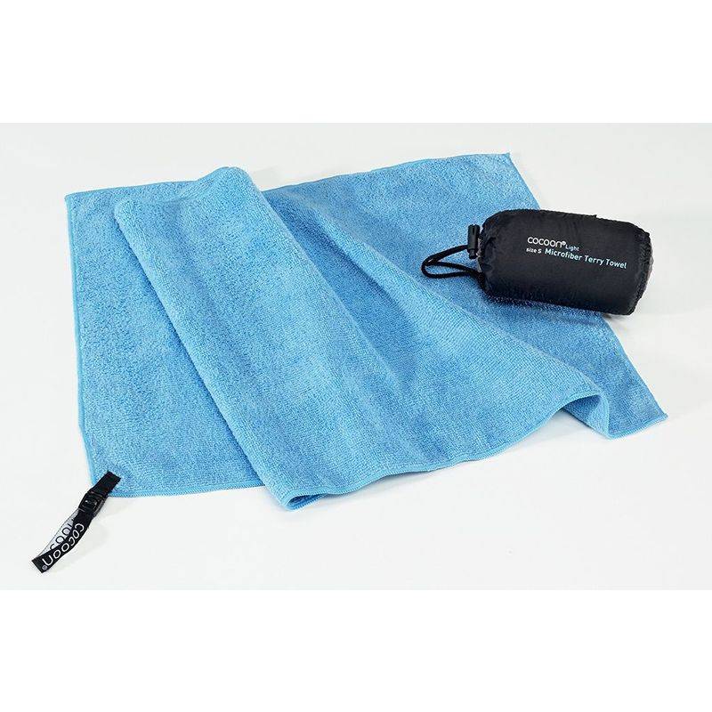 COCOON MICROFIBER TOWEL - TERRY - LIGHT BLUE - Udendørsliv fra Cocoon.