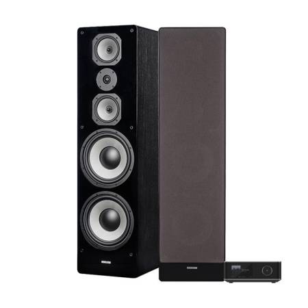 Wiim Amp Ultra med Dynavoice Challenger M-105 EX v4 i svart, 2.0 stereopaket